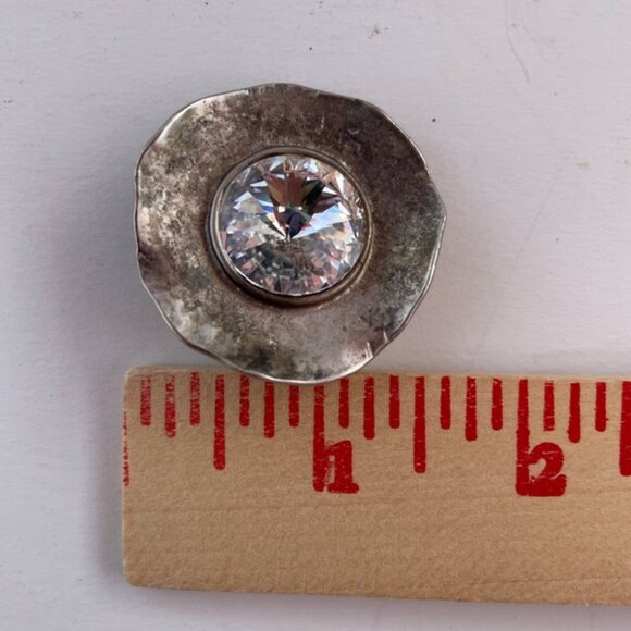 Norma Jean Clip-On Rhinestone Statement Earrings – Vintage Old Hollywood Glamour - Picture 3 of 5